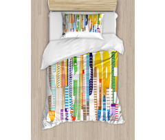 Vibrant Lettering Design Duvet Cover Set