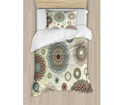 Oriental Round Motifs Duvet Cover Set