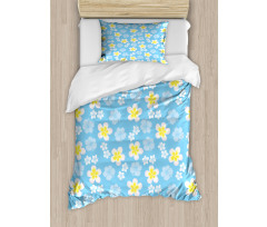 Freshening Soft Tone Flowers Duvet Cover Set