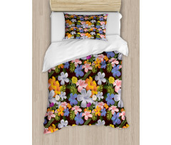 Colorful Various Flowers Duvet Cover Set