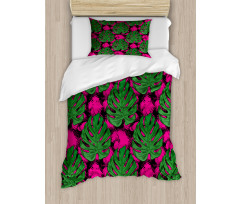 Big and Detailed Leaves Duvet Cover Set