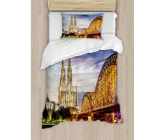 Old Bridge and Rhine Duvet Cover Set