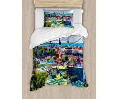 Town Tallinn Estonia Duvet Cover Set