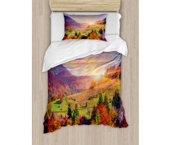 Morning in Mountain Tree Duvet Cover Set