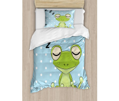 Frog Prince Polka Dots Duvet Cover Set