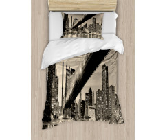 Vintage Queensboro Bridge Duvet Cover Set