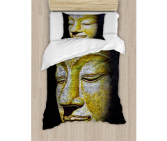 Old Ancient Gothic Statue Duvet Cover Set