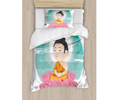 Meditation Lotus Art Duvet Cover Set