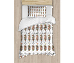 Basic Hand Drawn Leaves Art Duvet Cover Set