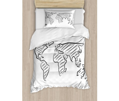 Sketch Outline Duvet Cover Set