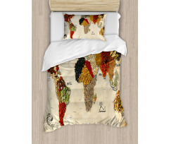 Boho Food Duvet Cover Set