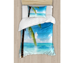 Exotic Beach Shoreline Duvet Cover Set