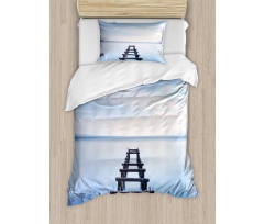 Old Jetty Blue Sky Duvet Cover Set