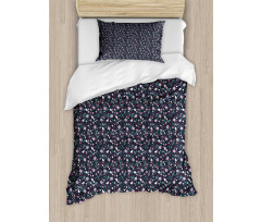 Spring Style Flowers Print Duvet Cover Set