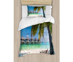 Caribbean Tropical Coast Duvet Cover Set