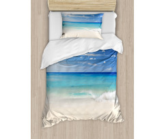 Shore Sea with Waves Duvet Cover Set