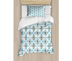 Tribal Inspired Shapes Duvet Cover Set