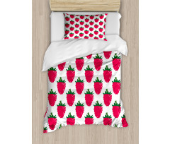 Repetitive Raspberries Design Duvet Cover Set