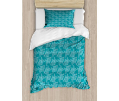 Japanese Style Ornate Fish Duvet Cover Set