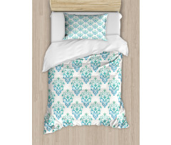 Damask Inspired Pattern Duvet Cover Set