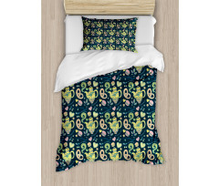 Pots Macaroons and Hearts Duvet Cover Set