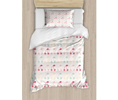 Symmetric Summer Fruit Art Duvet Cover Set