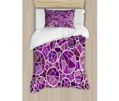 Purple Color Palette Motif Duvet Cover Set