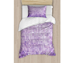 Pixel Inspired Tiny Squares Duvet Cover Set