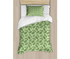 Jungle Foliage Luau Vibes Duvet Cover Set