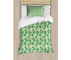 Tropical Climate Flora Duvet Cover Set