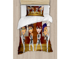 Children Martial Arts Dojo Duvet Cover Set