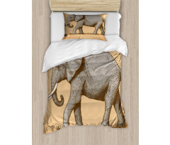 Sketch Art Animal Duvet Cover Set