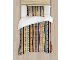 Folk Ornaments and Motifs Duvet Cover Set