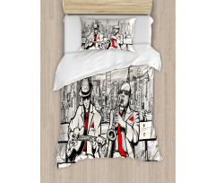 Beats in New York Night Duvet Cover Set