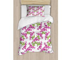 Spring Romance Flowers Bloom Duvet Cover Set