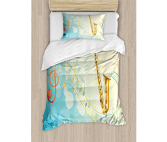 Musical Notes Vibes Duvet Cover Set