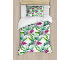 Refresh Tropical Flowers Duvet Cover Set