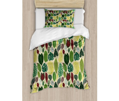 Various Detailed Leaves Duvet Cover Set