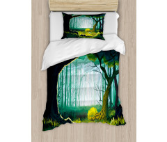 Forest View Outdoor Scene Duvet Cover Set