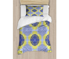 Asian Style Art Symbols Duvet Cover Set