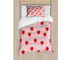 Cartoon Summer Fruits Duvet Cover Set