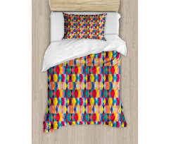 Modern Colorful Rhombuses Duvet Cover Set