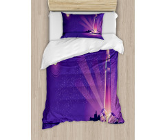 Lighthouse Under Night Duvet Cover Set