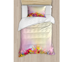 Pastel Ombre Meadow Duvet Cover Set