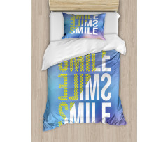 Modern Design Positive Word Duvet Cover Set