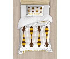 Don't Worry Bee Happy Duvet Cover Set