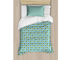 Cartoon Style Happy Bees Duvet Cover Set