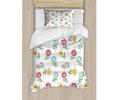 Pointy Petals Leaves Art Duvet Cover Set