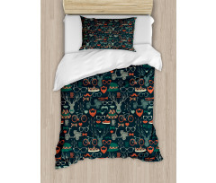 Items Caribou Moustache Duvet Cover Set