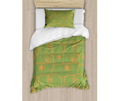 Botany Ivy Leaves Graphic Duvet Cover Set